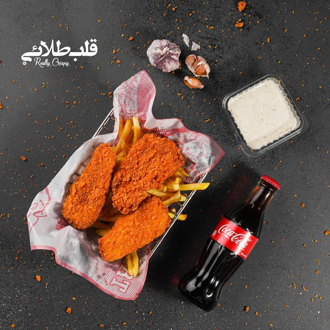 فیش اند چیپس رستوران قلب طلایی با ماهی تیلاپیا