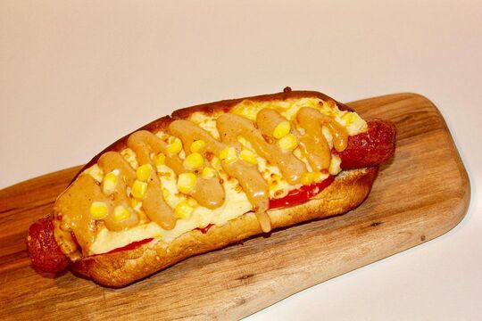 هاتداگ پرینگلز با پنیرموزارلا و قارچ در گاتا فست فود