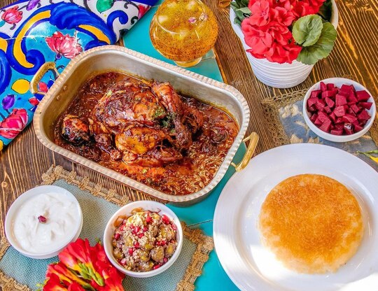 مرغ ترش رستوران گیلانه بهترین رستوران جردن
