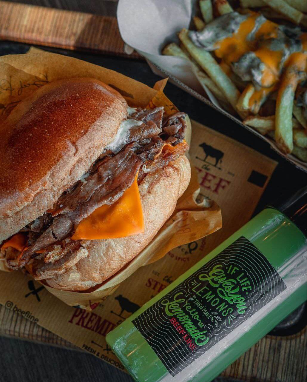 برگرهای دستساز بیف لاین