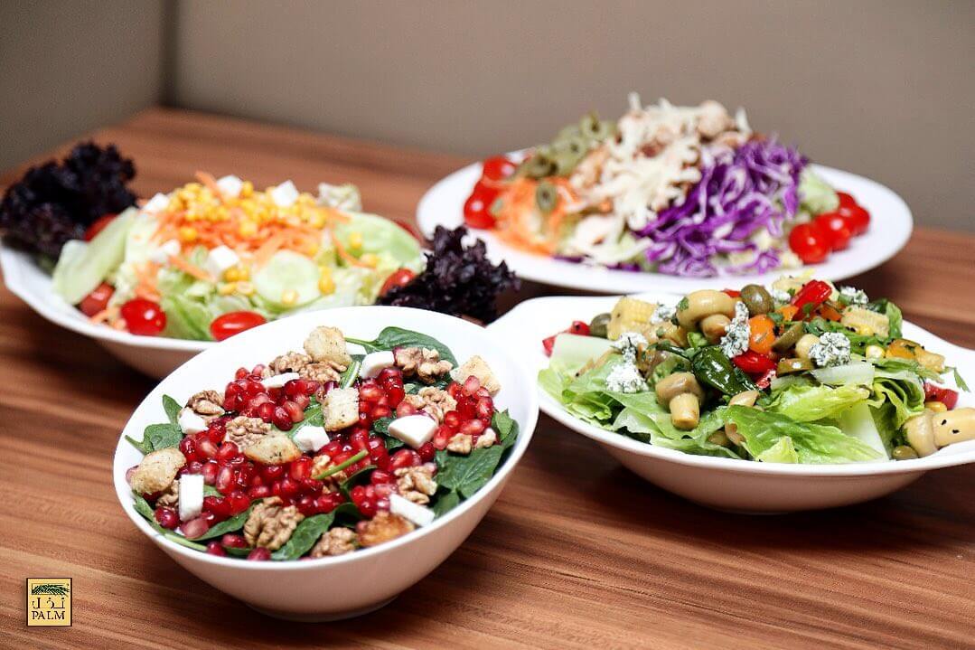 سالادهای متنوع رستوران نخل