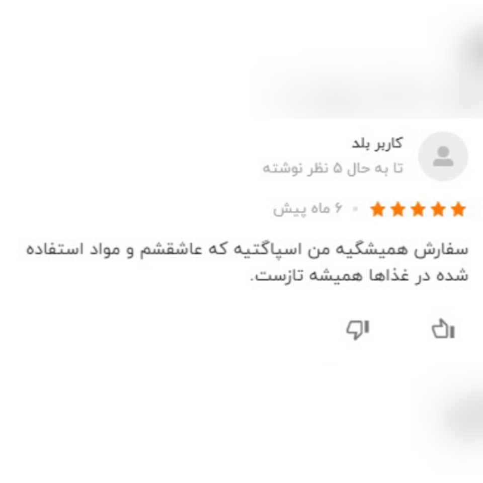 نظرات کاربران راجع به رستوران گیاهی خانه هنرمندان 2