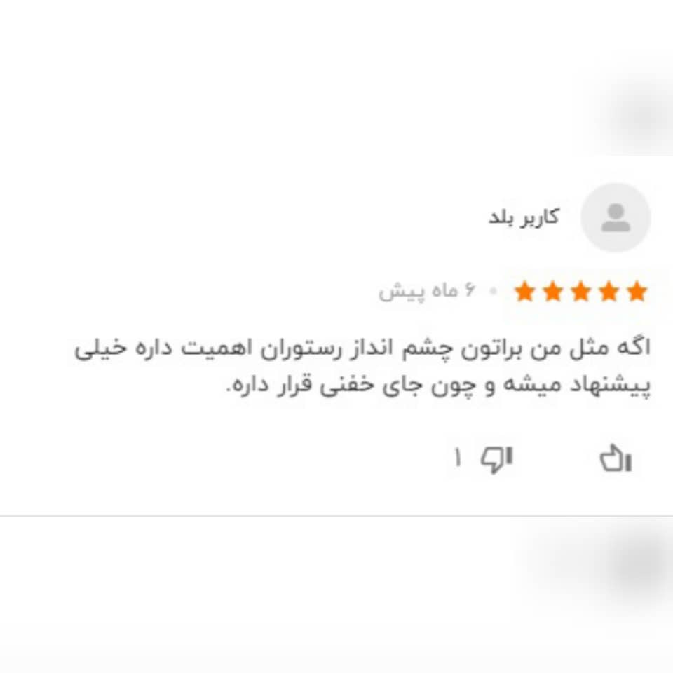 نظرات کاربران راجع به رستوران نارنجستان1