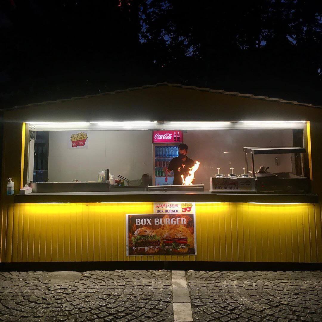 غذای خیابانی باکس برگر